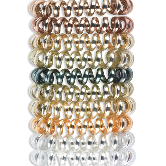 Metallic Spirals in Acetate Box 12pk