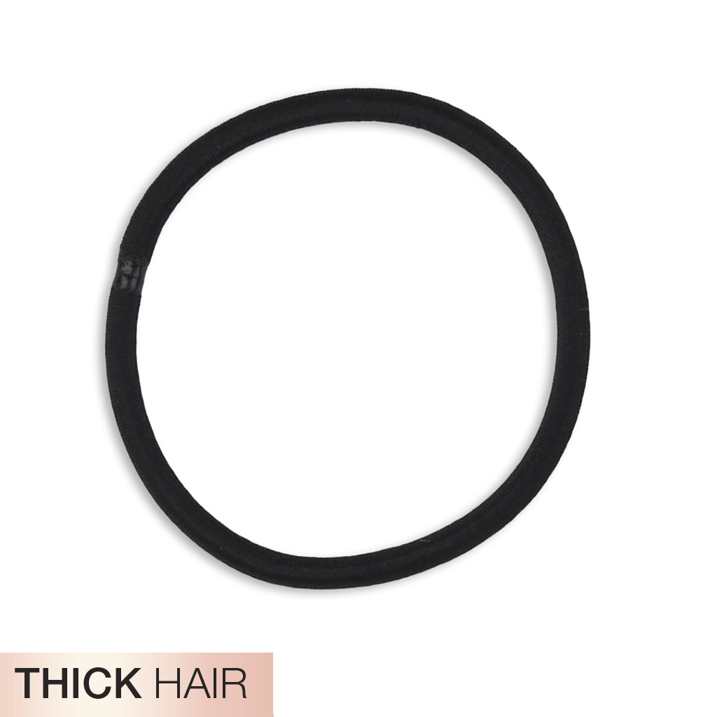 Thick Hair Black Hair Ties 24pk - No Damage® image number 0.0