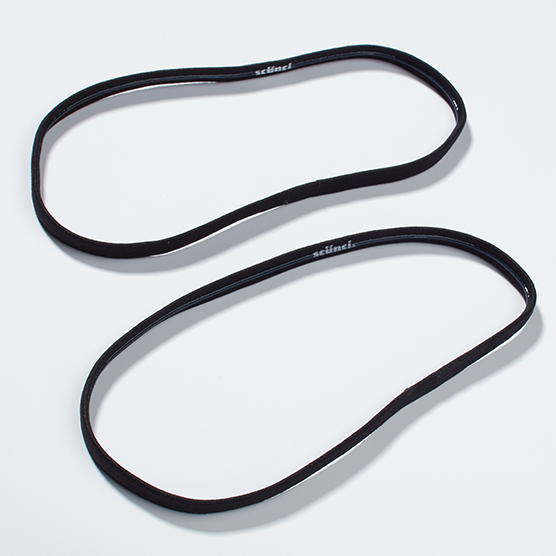 Black Skinny Headwraps 4pk image number 0.0