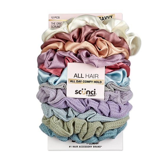 Textured Neutral Scrunchies 12pk image number 2.0