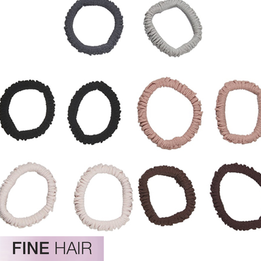 Fine Hair Unbreakable Neutral Comfy Hair Ties 10pk