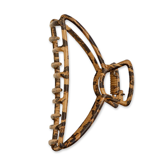 Leopard Print Metal Claw Clip 1pk