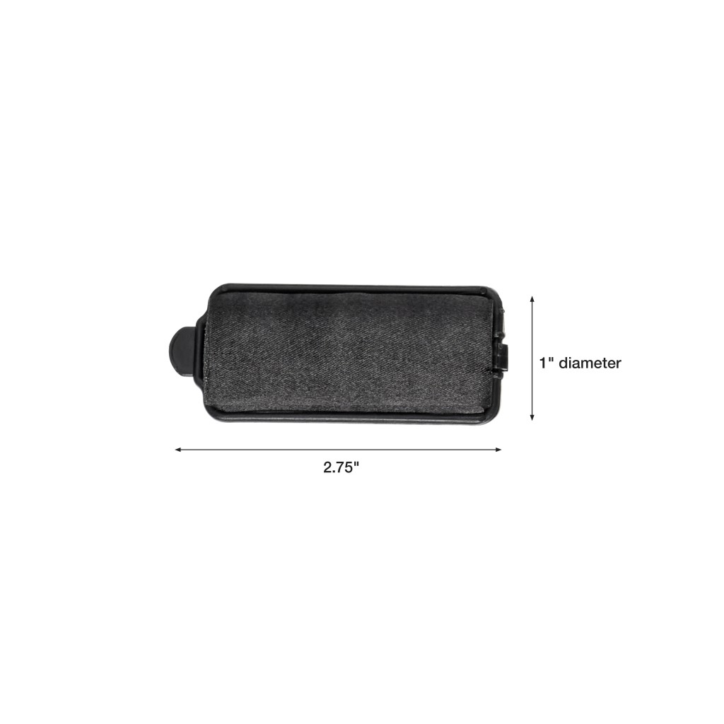 Wicked Black Satin Foam Rollers 6pk image number 4.0