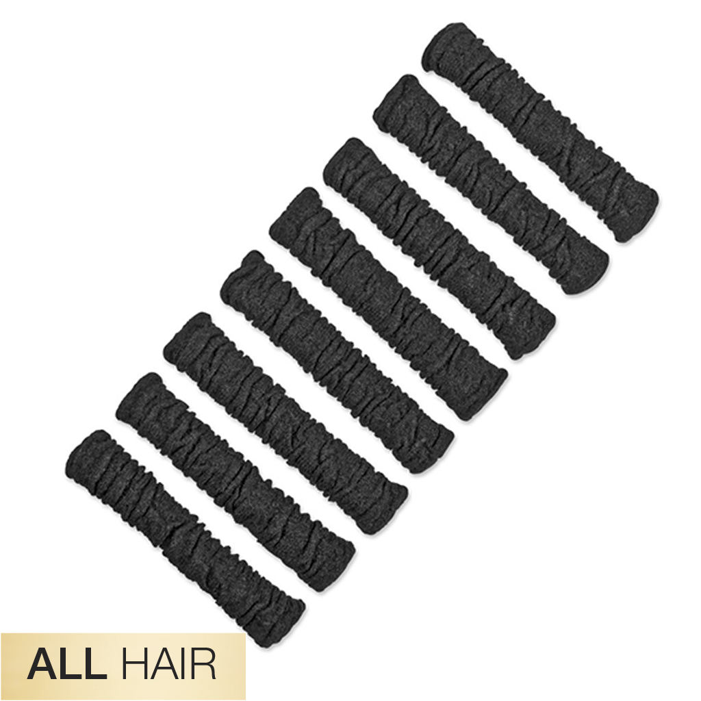 All Hair Unbreakable Black Comfy Hair Ties 8pk