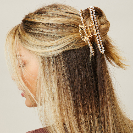 Open Cut Pearl Claw Clip 1pk