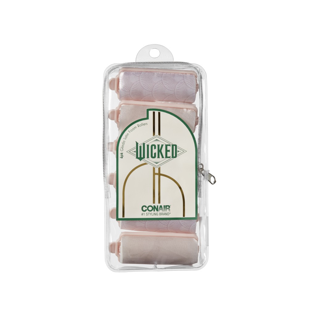 Wicked Pink Satin Foam Rollers 6pk image number 2.0