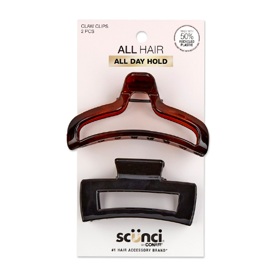 Open Cut Claw Clips 2pk image number 2.0