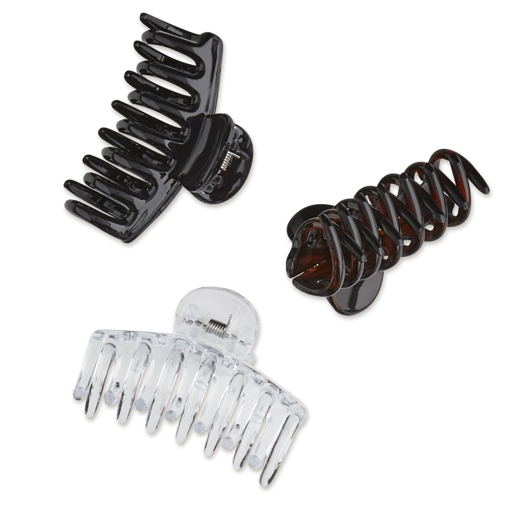 Barrel Claw Clips 3pk