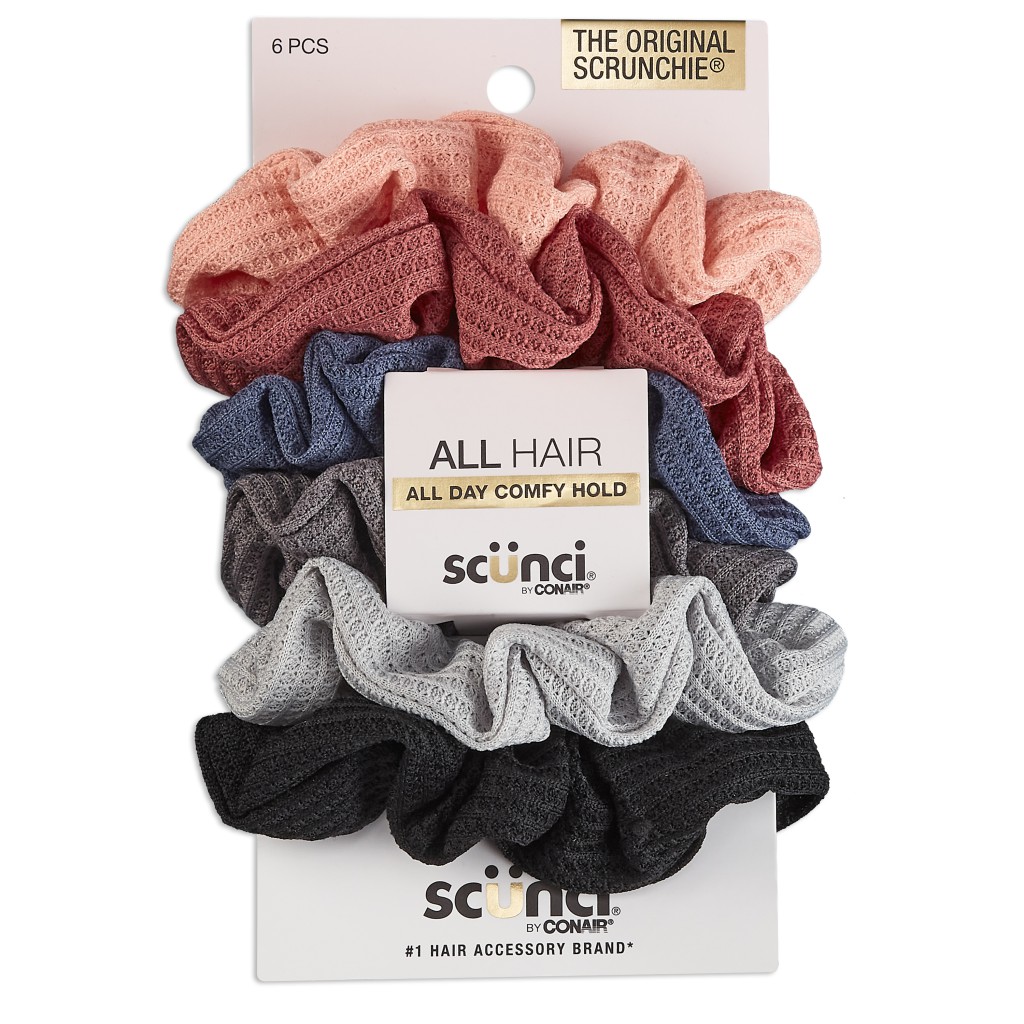 Waffle Ruffle Scrunchies 6pk image number 2.0