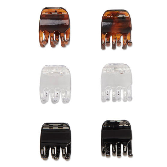 Chunky Claw Hair Clips 6pk