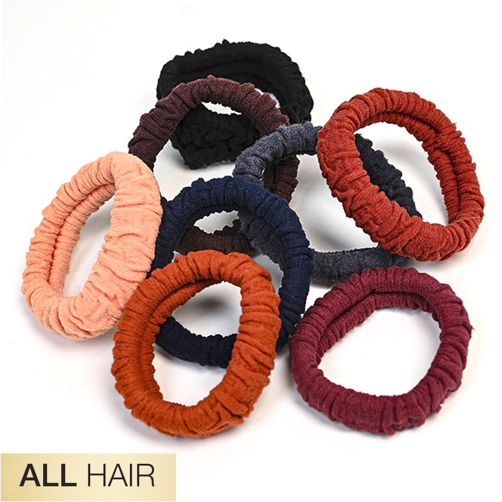 All Hair Unbreakable Neutral Comfy Hair Ties 8pk