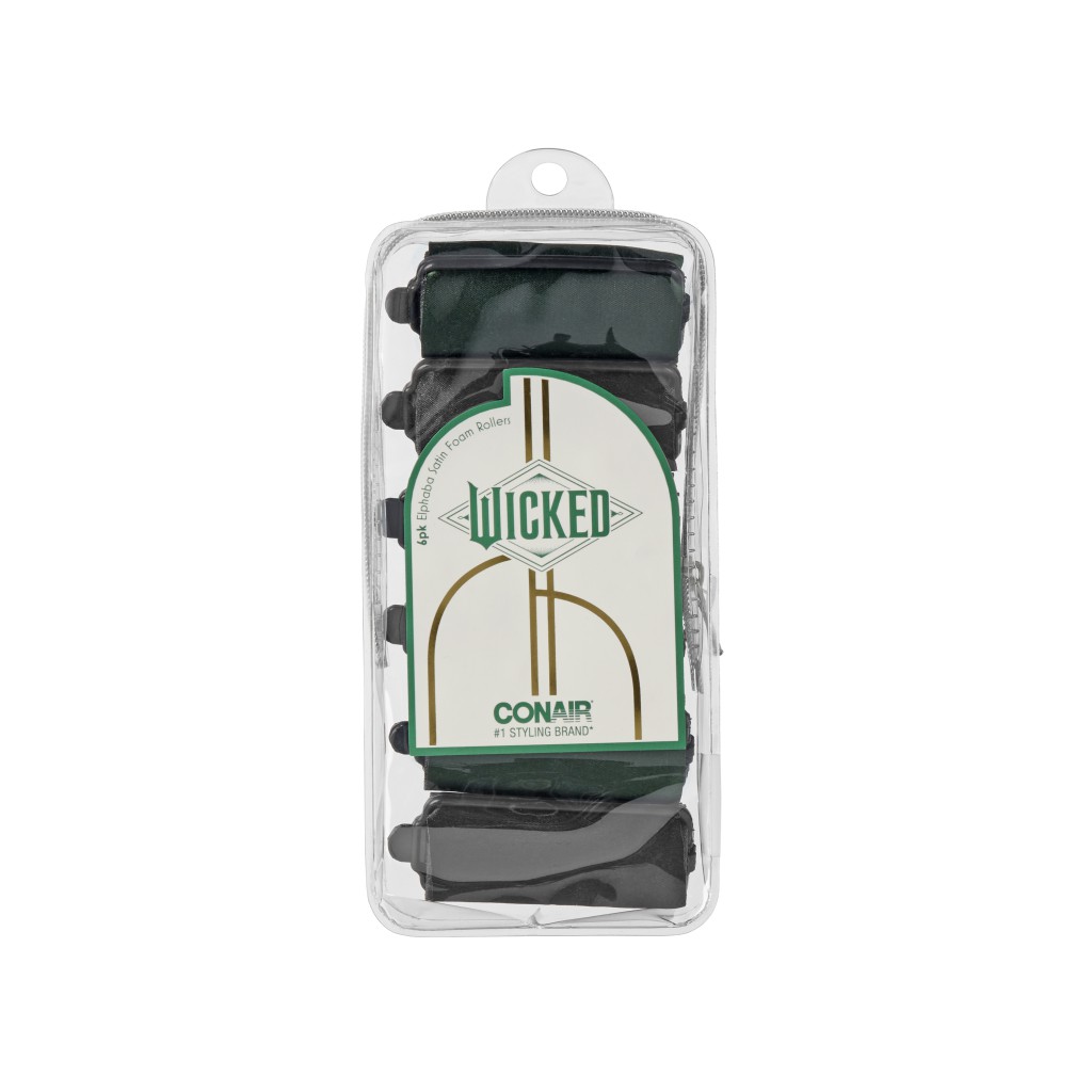 Wicked Black Satin Foam Rollers 6pk image number 2.0
