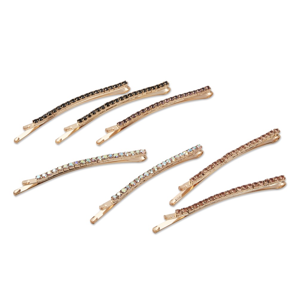 Savvy Value Rhinestone Bobby Pins 8pk image number 1.0