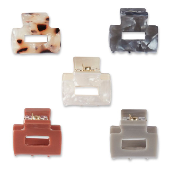 Mini Open Cut Claw Clips 5pk