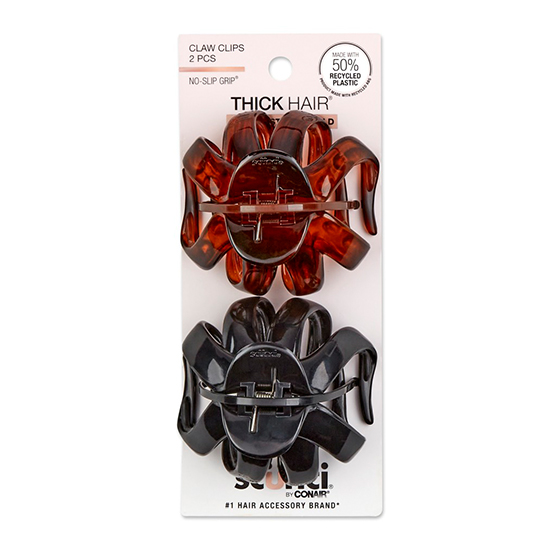 No-Slip Grip® Medium Octopus Claw Hair Clips 2pk image number 2.0