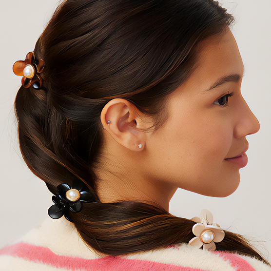 Daisy Claw Clips 3pk