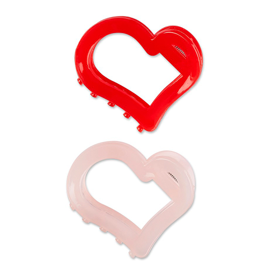 Unbreakable Heart Claw Clips 2pk