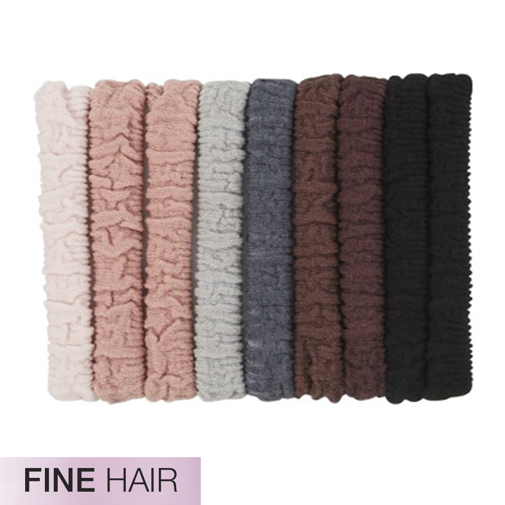 Fine Hair Unbreakable Neutral Comfy Hair Ties 10pk