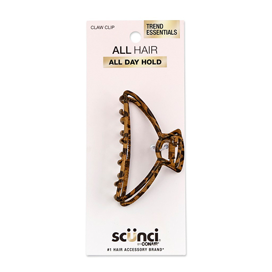 Leopard Print Metal Claw Clip 1pk image number 2.0